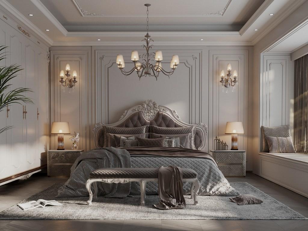 nội thất phòng ngủ tân cổ điển