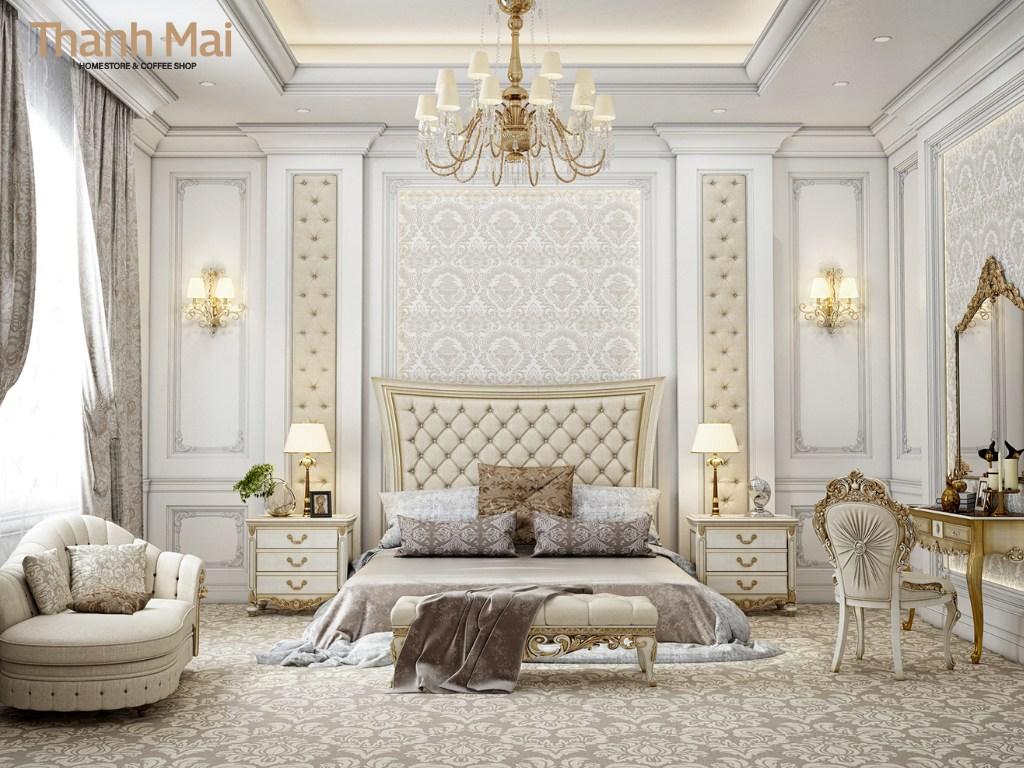 ĐẶC TRƯNG TẠO NÊN PHÒNG NGỦ NỘI THẤT TÂN CỔ ĐIỂN 'KHÔNG SẾN SÚA'