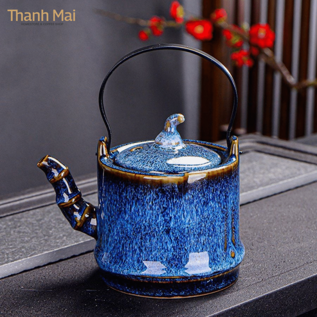 bộ ấm trà gốm sứ