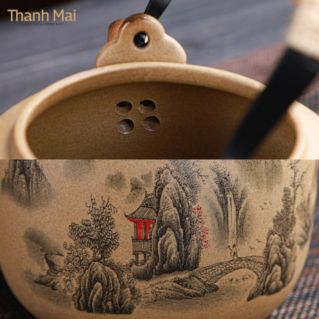 bộ ấm trà gốm sứ