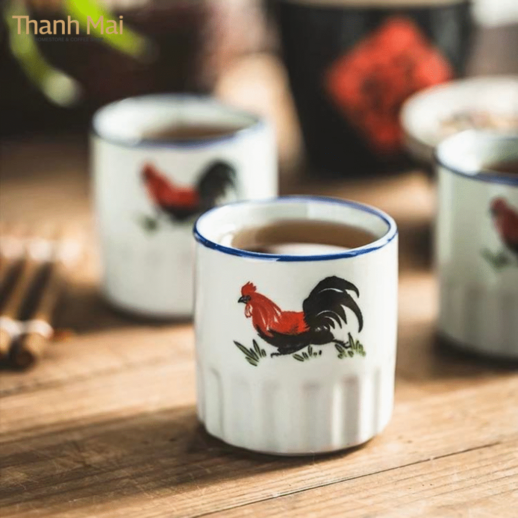 bộ ấm trà gốm sứ