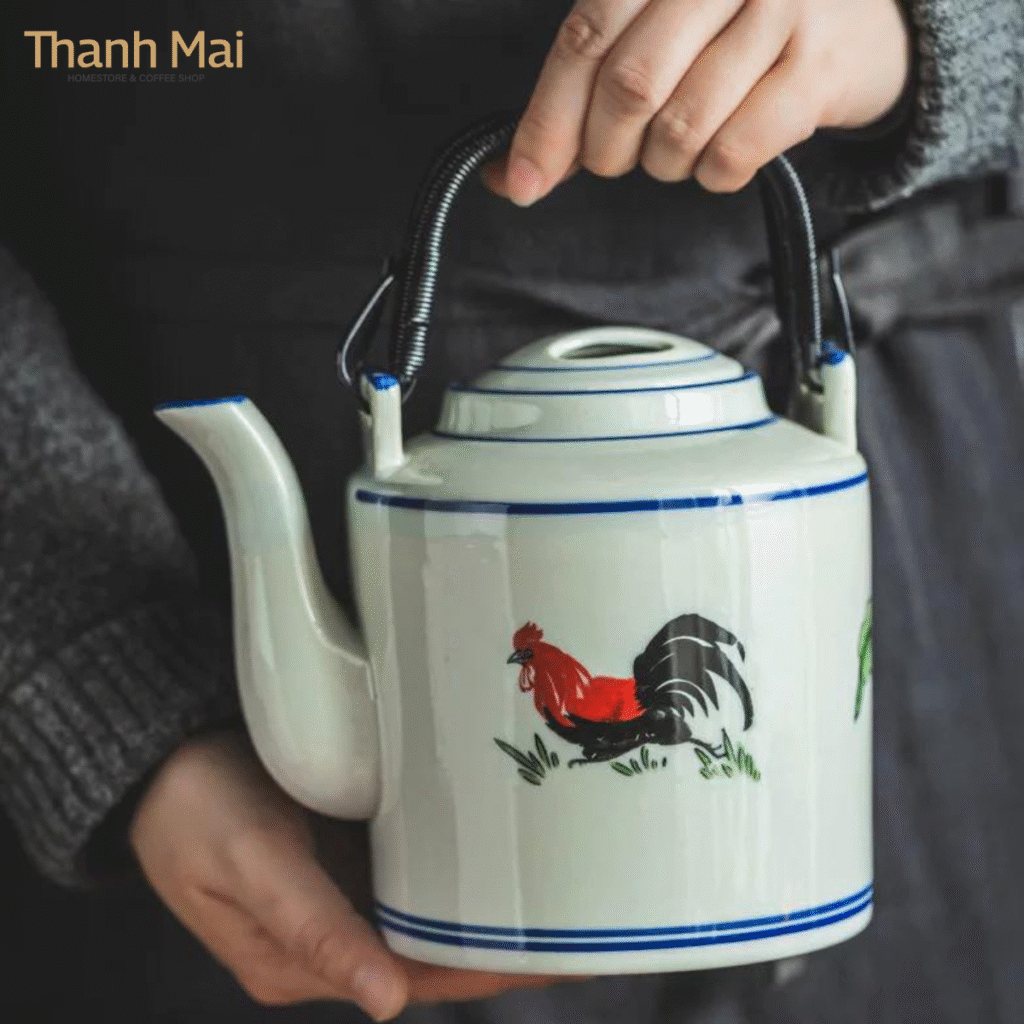 bộ ấm trà gốm sứ